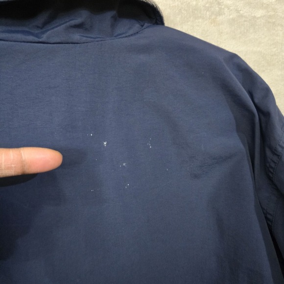 LL Bean Warm up Jacket Fleece Lined Mens Blue XL Tall Full Zip Bomber Outdoors - Picture 5 of 11